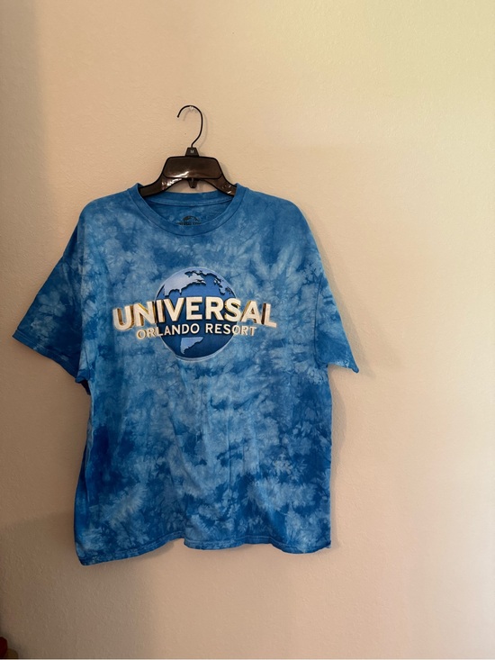 Universal Tops - Universal Blue Tie-Dye Logo Tee